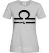 Women's T-shirt Libra sign grey фото