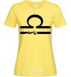 Women's T-shirt Libra sign cornsilk фото