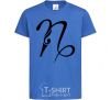 Kids T-shirt Capricorn sign royal-blue фото