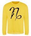 Sweatshirt Capricorn sign yellow фото