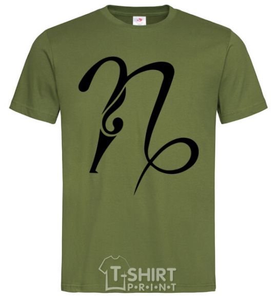 Men's T-Shirt Capricorn sign millennial-khaki фото