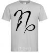 Men's T-Shirt Capricorn sign grey фото