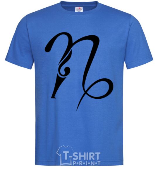 Men's T-Shirt Capricorn sign royal-blue фото