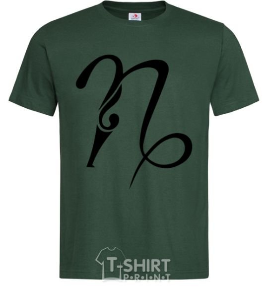 Men's T-Shirt Capricorn sign bottle-green фото