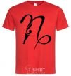 Men's T-Shirt Capricorn sign red фото