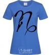 Women's T-shirt Capricorn sign royal-blue фото