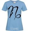 Women's T-shirt Capricorn sign sky-blue фото