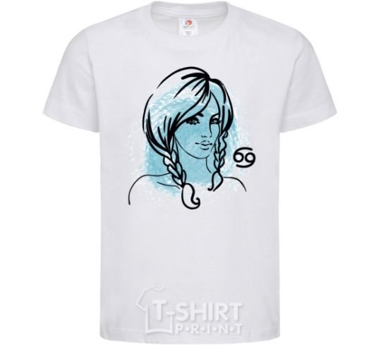 Kids T-shirt Cancer girl White фото