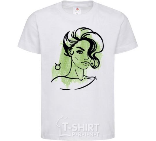 Kids T-shirt Taurus girl White фото