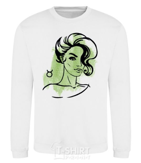 Sweatshirt Taurus girl White фото