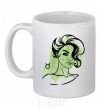 Ceramic mug Taurus girl White фото