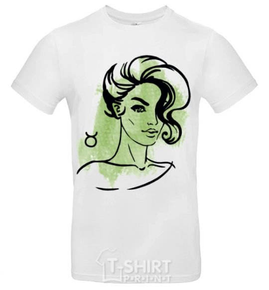 Men's T-Shirt Taurus girl White фото