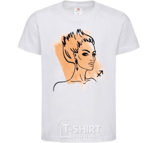 Kids T-shirt Sagittarius girl White фото