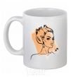 Ceramic mug Sagittarius girl White фото