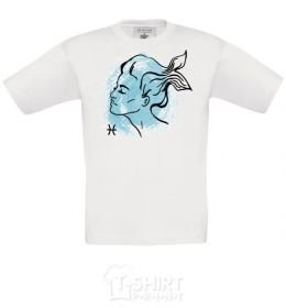 Kids T-shirt Pisces girl White фото
