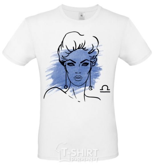 Men's T-Shirt Libra girl White фото