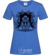 Women's T-shirt Virgo skeleton royal-blue фото