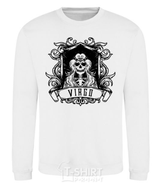 Sweatshirt Virgo skeleton White фото