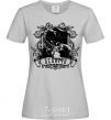 Women's T-shirt A scorpion with a skull grey фото