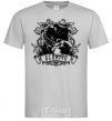 Men's T-Shirt A scorpion with a skull grey фото
