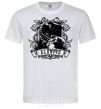 Men's T-Shirt A scorpion with a skull White фото