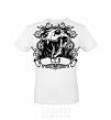 Men's T-Shirt Lion skull White фото