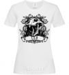 Women's T-shirt Lion skull White фото