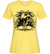 Women's T-shirt Lion skull cornsilk фото