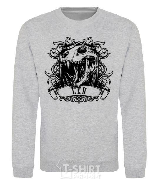 Sweatshirt Lion skull sport-grey фото