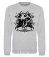 Sweatshirt Lion skull sport-grey фото