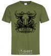 Men's T-Shirt Taurus skull millennial-khaki фото