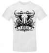 Men's T-Shirt Taurus skull White фото