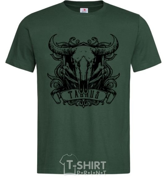 Men's T-Shirt Taurus skull bottle-green фото