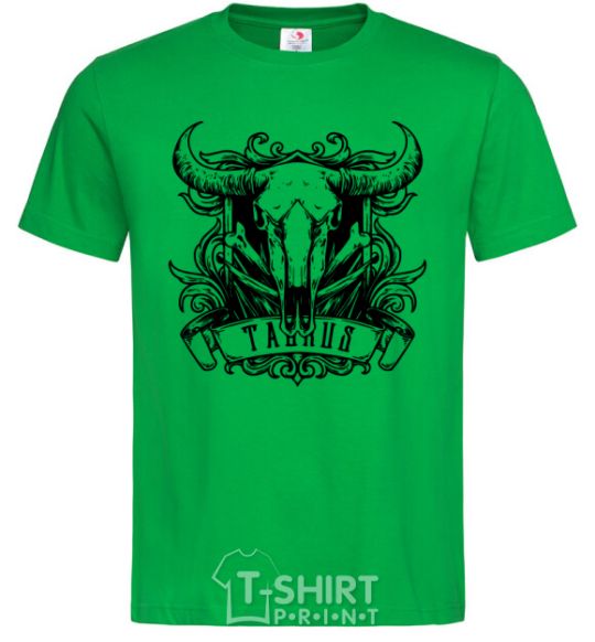 Men's T-Shirt Taurus skull kelly-green фото