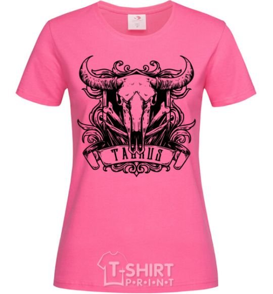 Women's T-shirt Taurus skull heliconia фото