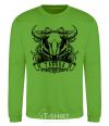 Sweatshirt Taurus skull orchid-green фото