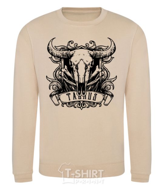 Sweatshirt Taurus skull sand фото