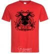 Men's T-Shirt Gemini skeleton red фото