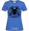 Women's T-shirt Gemini skeleton royal-blue фото