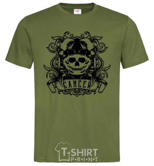 Men's T-Shirt Cancer of the skull millennial-khaki фото