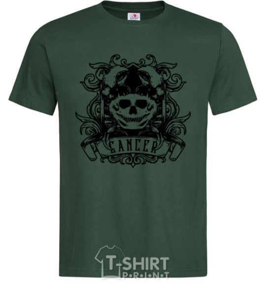 Men's T-Shirt Cancer of the skull bottle-green фото