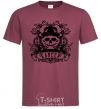 Men's T-Shirt Cancer of the skull burgundy фото