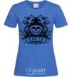 Women's T-shirt Cancer of the skull royal-blue фото