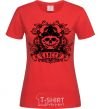 Women's T-shirt Cancer of the skull red фото