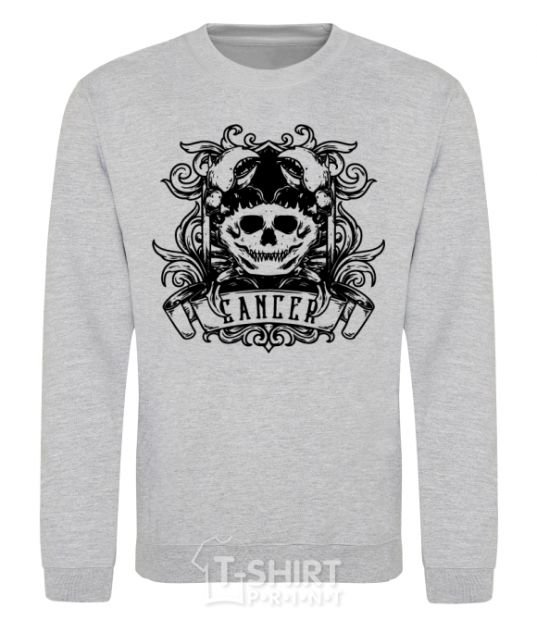 Sweatshirt Cancer of the skull sport-grey фото