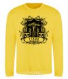 Sweatshirt Libra skull yellow фото