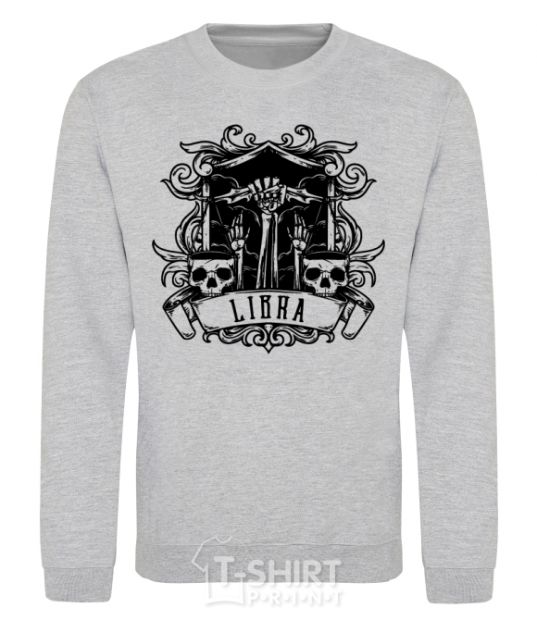 Sweatshirt Libra skull sport-grey фото