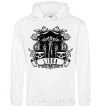 Men`s hoodie Libra skull White фото