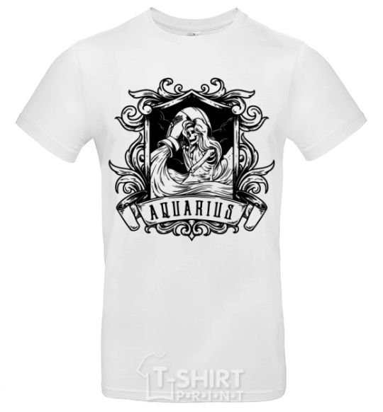 Men's T-Shirt Aquarius skeleton White фото