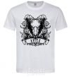 Men's T-Shirt Aries skull White фото